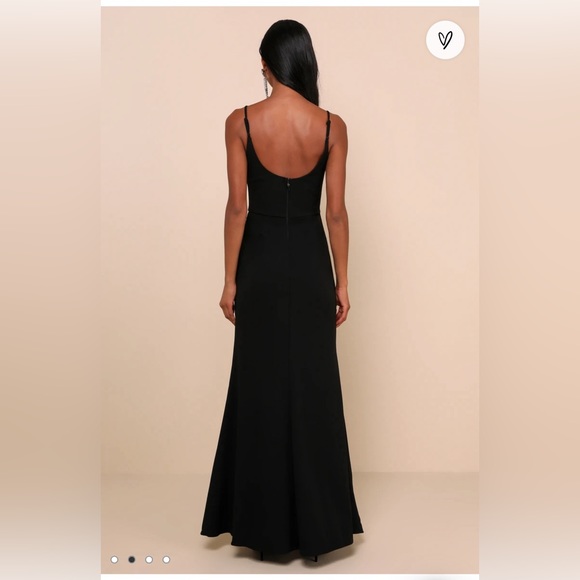 Black Wedding Guest Dress - Picture 3 of 3